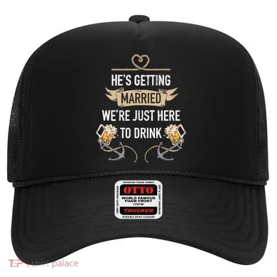 Bachelor Groom Drinking Hat
