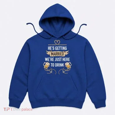 Bachelor Groom Drinking Hoodie