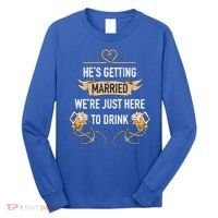 Bachelor Groom Drinking Long Sleeve Shirt thumb 0