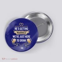 Bachelor Groom Drinking Button thumb 0