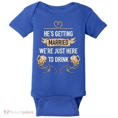 Bachelor Groom Drinking Baby Bodysuit