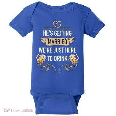 Bachelor Groom Drinking Baby Bodysuit