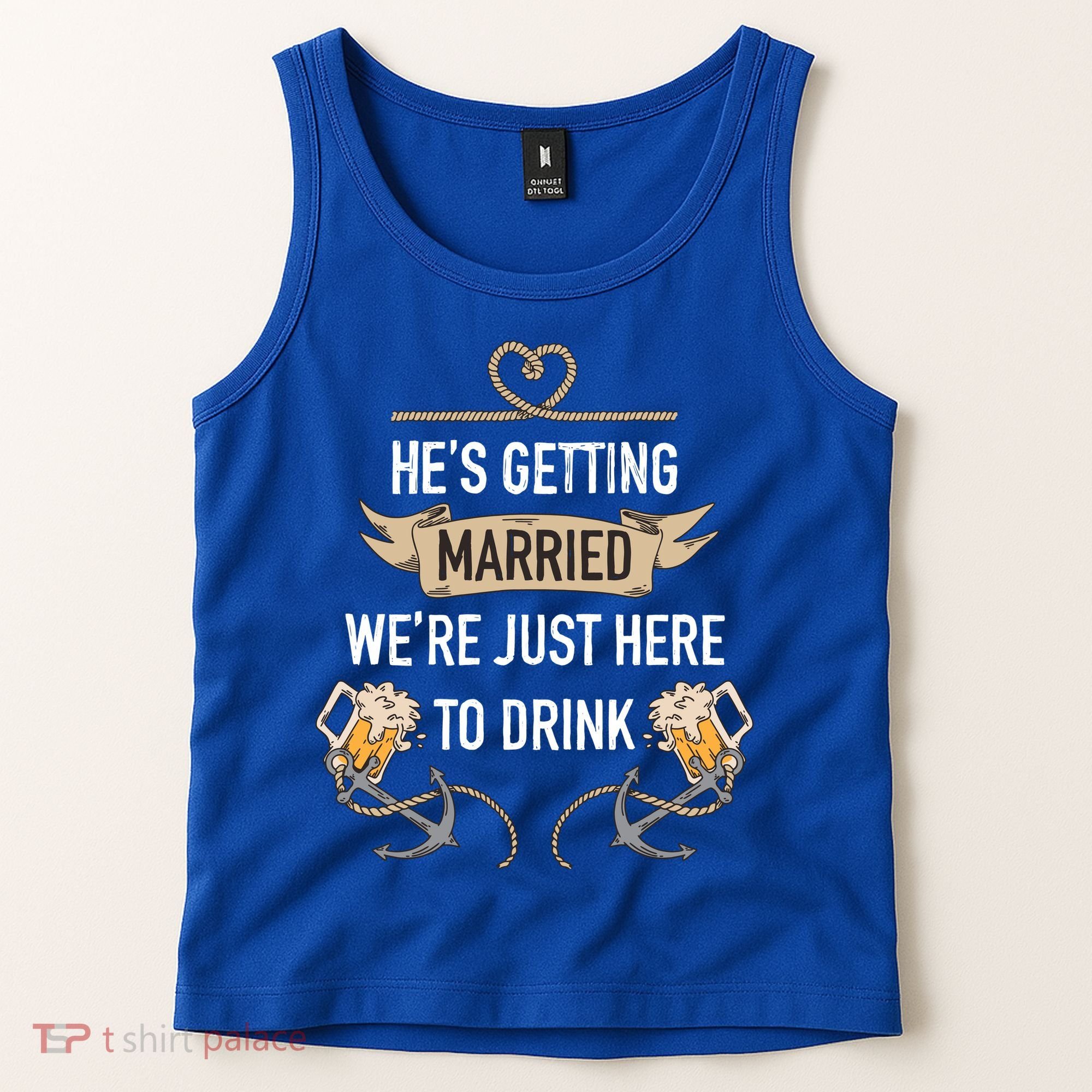 Bachelor Groom Drinking Tank Top