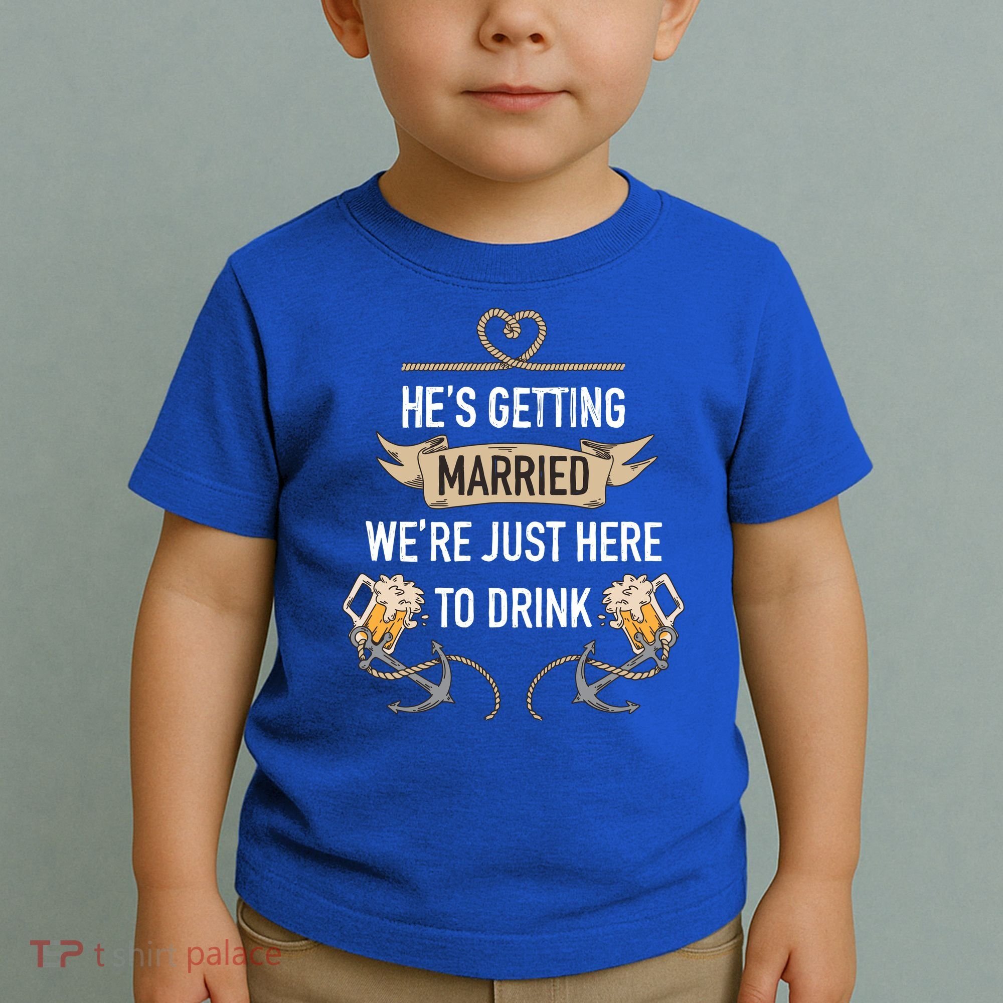 Bachelor Groom Drinking Toddler T-Shirt