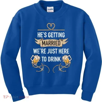 Bachelor Groom Drinking Kids Sweatshirt