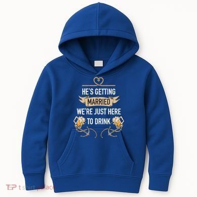 Bachelor Groom Drinking Kids Hoodie