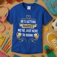 Bachelor Groom Drinking Kids T-Shirt thumb 3