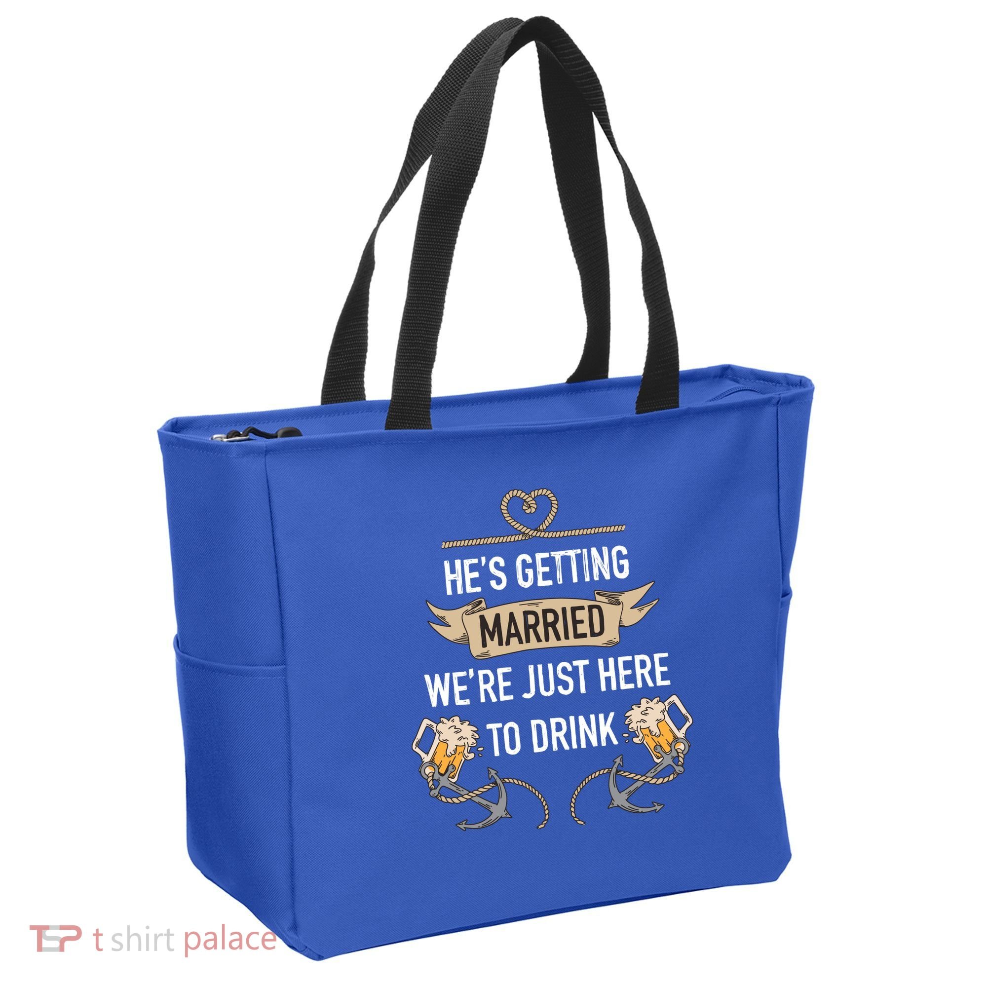 Bachelor Groom Drinking Tote Bag