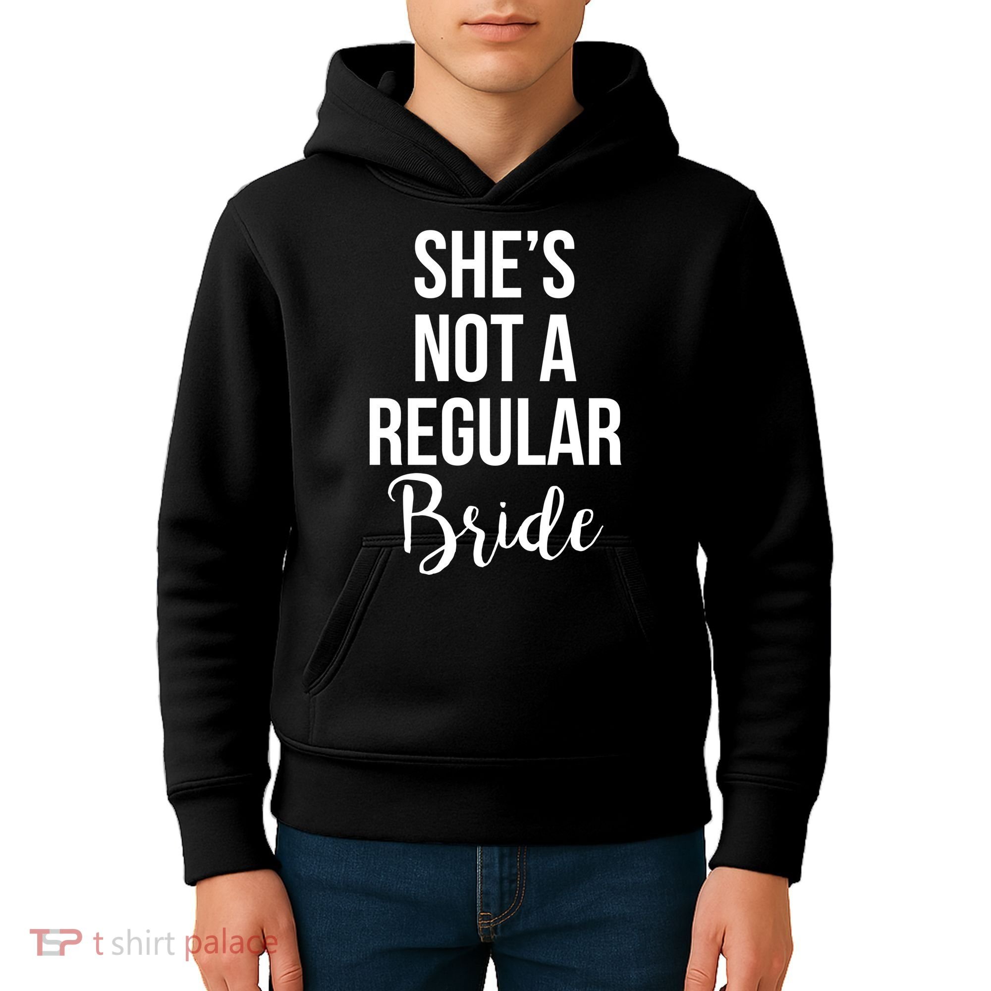 Bachelorette She's Not A Regular Bride Kids Hoodie