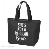 Bachelorette She's Not A Regular Bride Tote Bag thumb 3