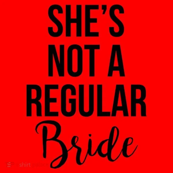 Bachelorette She's Not A Regular Bride Santa Hat