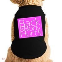 Back & Body Hurts Pink Logo Doggie Tank thumb 0
