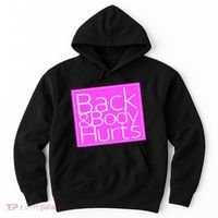 Back & Body Hurts Pink Logo Hoodie thumb 0