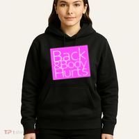 Back & Body Hurts Pink Logo Hoodie thumb 5