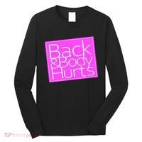 Back & Body Hurts Pink Logo Long Sleeve Shirt thumb 0