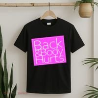 Back & Body Hurts Pink Logo T-Shirt thumb 2