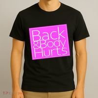 Back & Body Hurts Pink Logo T-Shirt thumb 3
