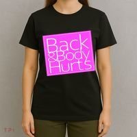 Back & Body Hurts Pink Logo T-Shirt thumb 4