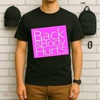 Back & Body Hurts Pink Logo T-Shirt thumb 6