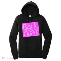 Back & Body Hurts Pink Logo Women's Hoodie thumb 0