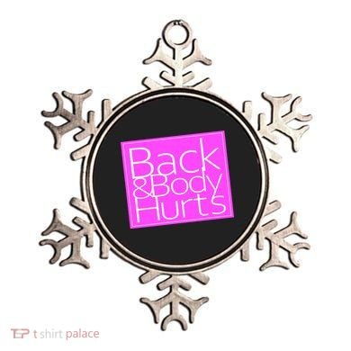 Back & Body Hurts Pink Logo Ornament