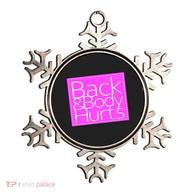 Back & Body Hurts Pink Logo Ornament