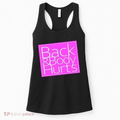 Back & Body Hurts Pink Logo Women's Tank Top