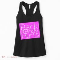 Back & Body Hurts Pink Logo Women's Tank Top thumb 0