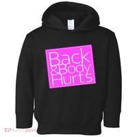 Back & Body Hurts Pink Logo Toddler Hoodie thumb 0