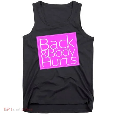 Back & Body Hurts Pink Logo Tank Top