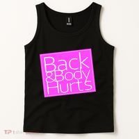 Back & Body Hurts Pink Logo Tank Top thumb 2