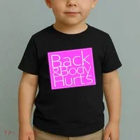 Back & Body Hurts Pink Logo Toddler T-Shirt thumb 2