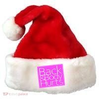Back & Body Hurts Pink Logo Santa Hat thumb 0