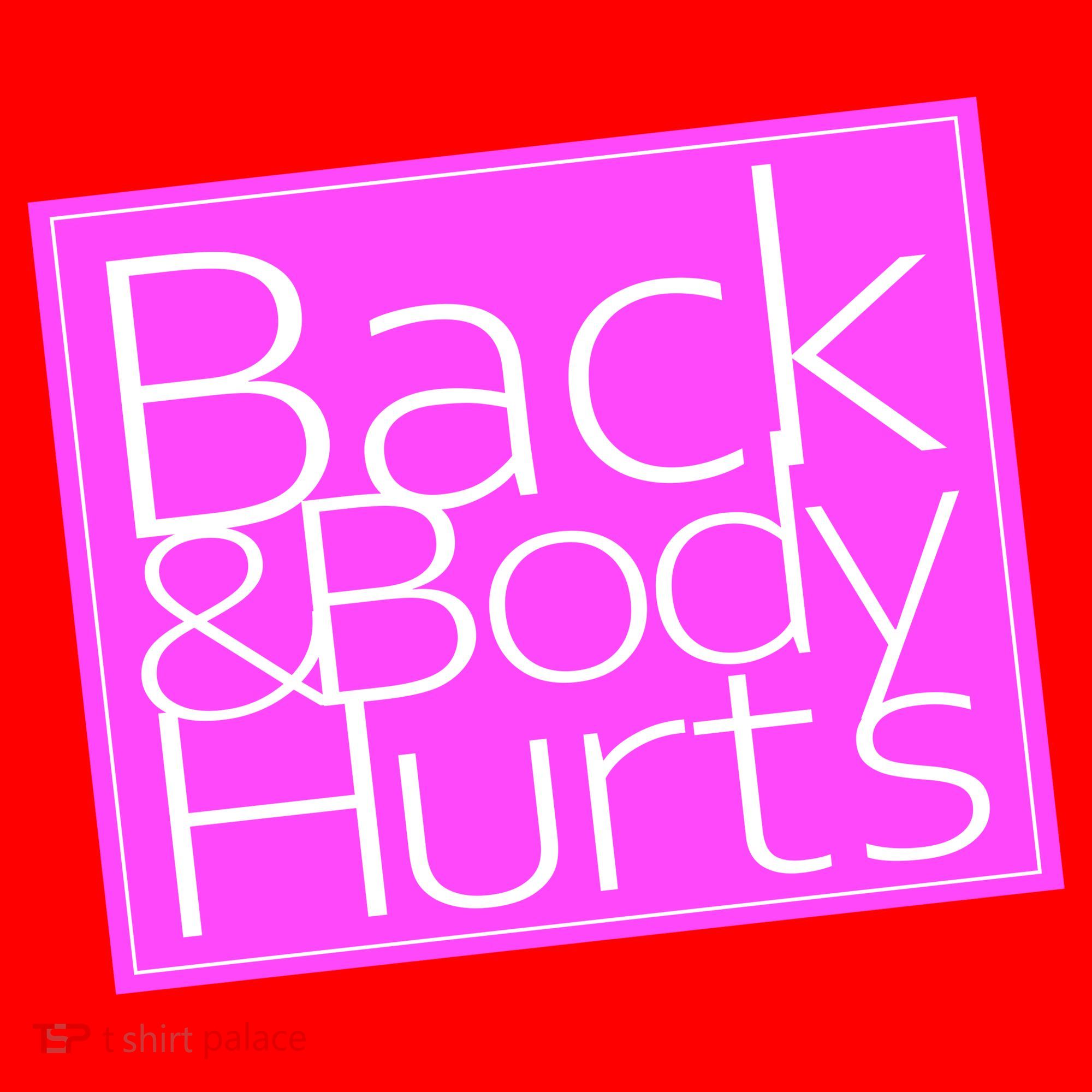 Back & Body Hurts Pink Logo Santa Hat