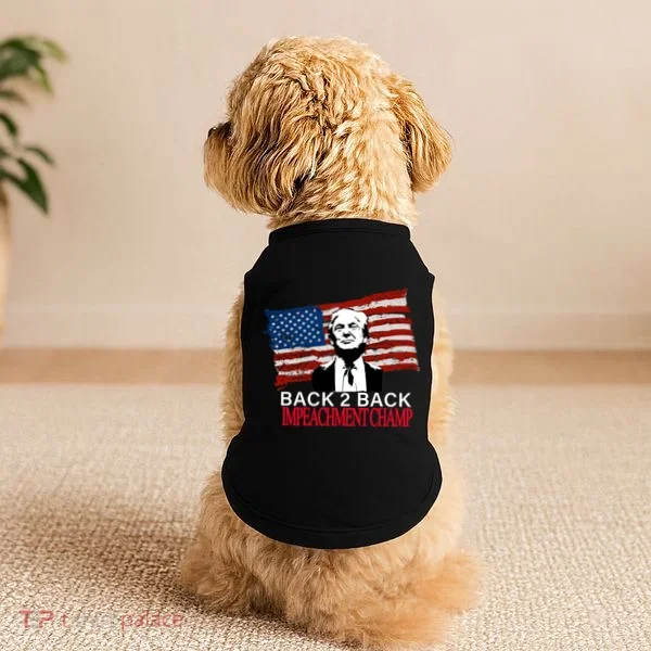 Back 2 Back Impeachment Champ Doggie Tank