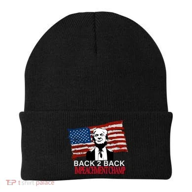 Back 2 Back Impeachment Champ Beanie