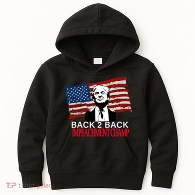 Back 2 Back Impeachment Champ Kids Hoodie