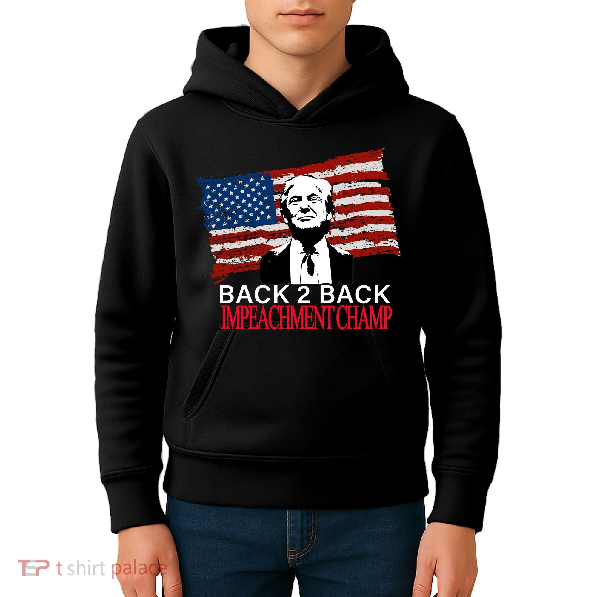 Back 2 Back Impeachment Champ Kids Hoodie