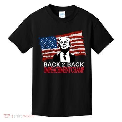 Back 2 Back Impeachment Champ Kids T-Shirt