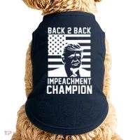 Back 2 Back Impeachment Champion Doggie Tank thumb 0