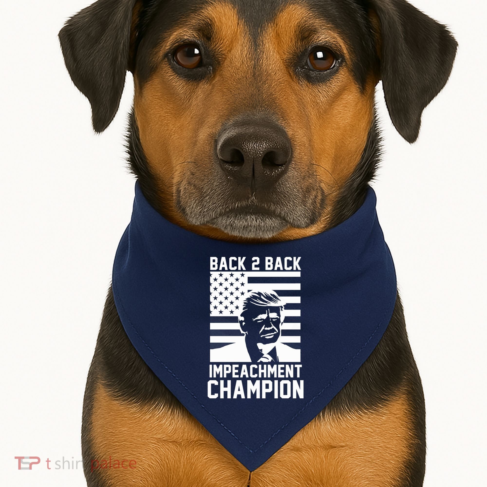 Back 2 Back Impeachment Champion USA-Made Doggie Bandana