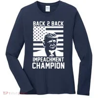 Back 2 Back Impeachment Champion Women's Long Sleeve Shirt thumb 0