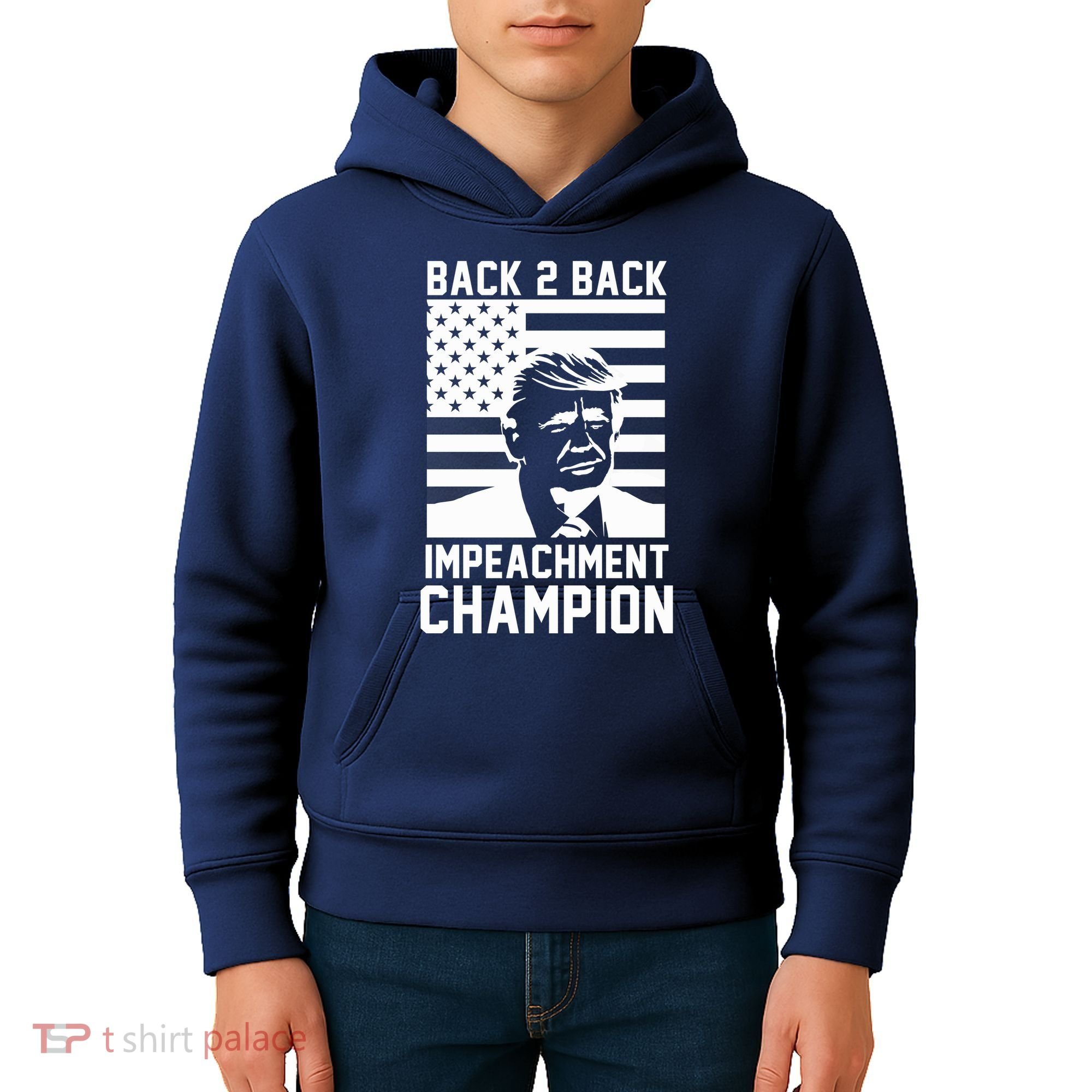 Back 2 Back Impeachment Champion Kids Hoodie