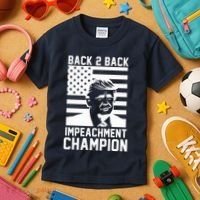 Back 2 Back Impeachment Champion Kids T-Shirt thumb 3