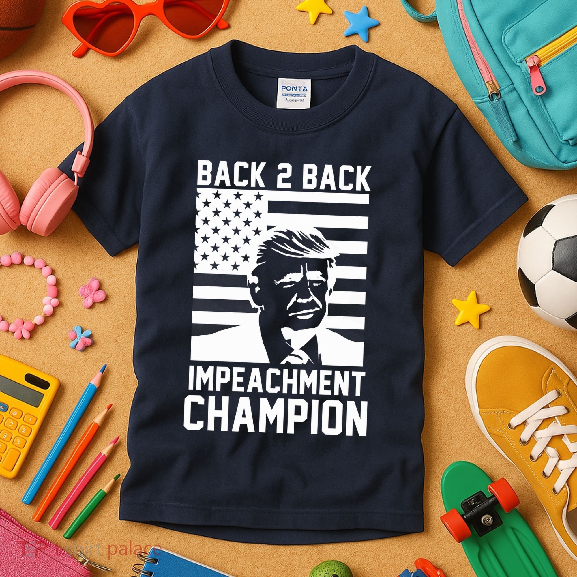 Back 2 Back Impeachment Champion Kids T-Shirt