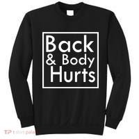 Back And Body Hurts Sweatshirt thumb 0