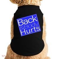 Back and Body Hurts Blue Logo Doggie Tank thumb 0