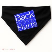 Back and Body Hurts Blue Logo USA-Made Doggie Bandana thumb 0