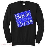 Back and Body Hurts Blue Logo Sweatshirt thumb 0