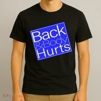 Back and Body Hurts Blue Logo T-Shirt thumb 3